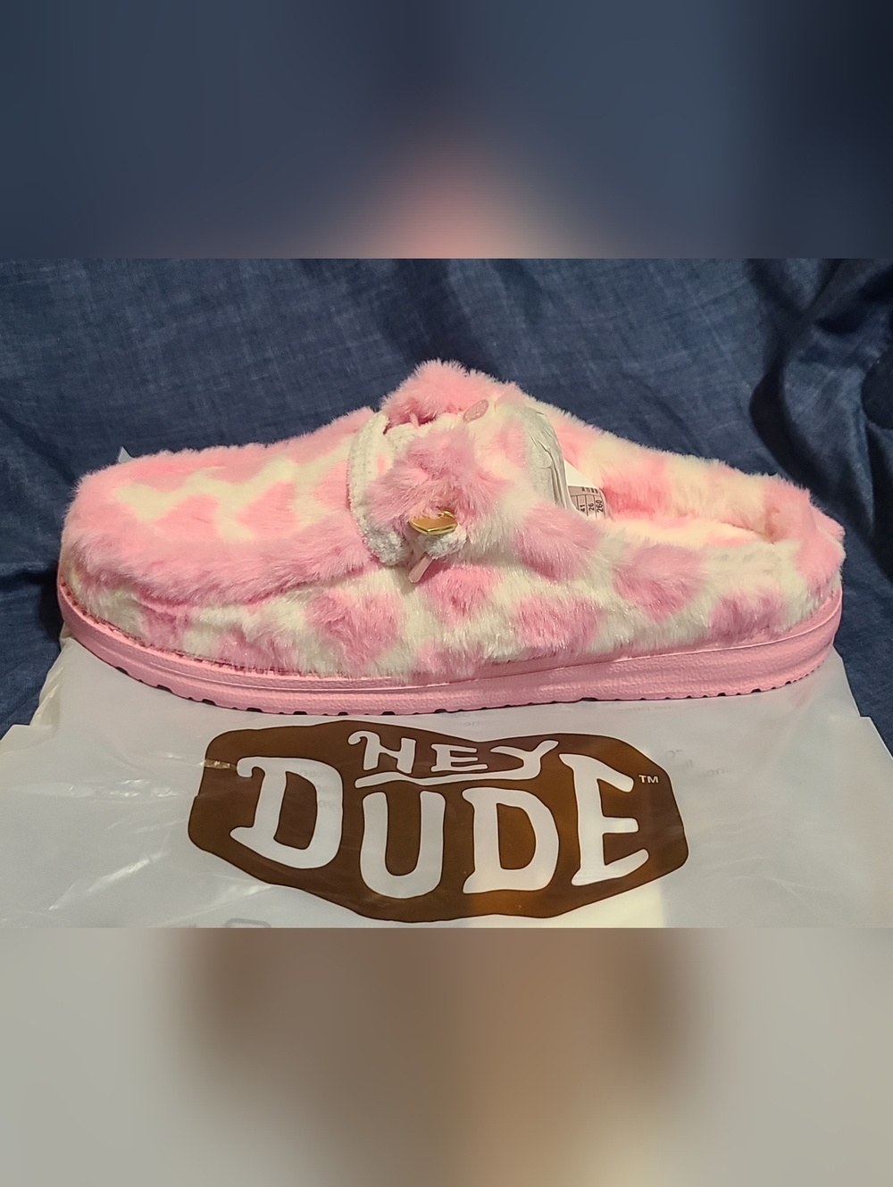 Hey Dude Wendy Heart Slippers, New In Original Packaging!  Womens 10 - Picture 5 of 10